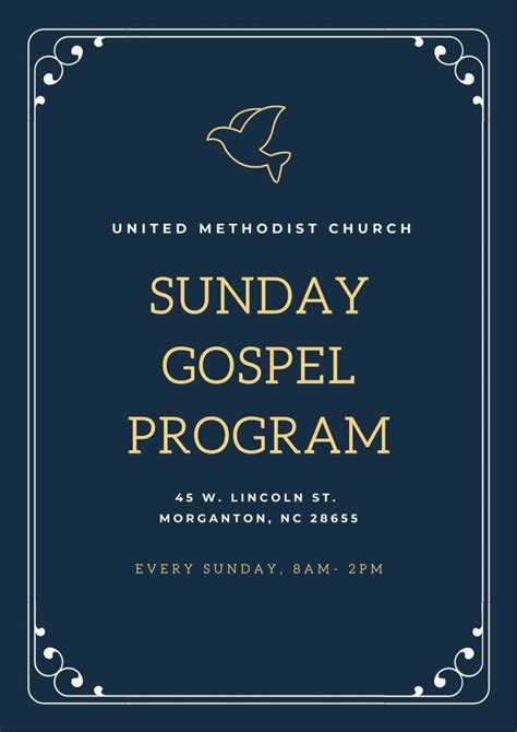 sunday church service program sample|Iba pa.